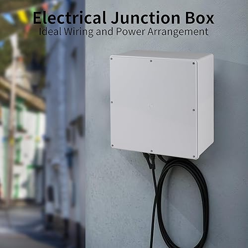 Miniatura 6 de Caja impermeable de plástico ABS de 12 x 12 x 6 pulgadas, cajas de conexiones IP65 con junta, caja de conductos de conexión universal para proyectos