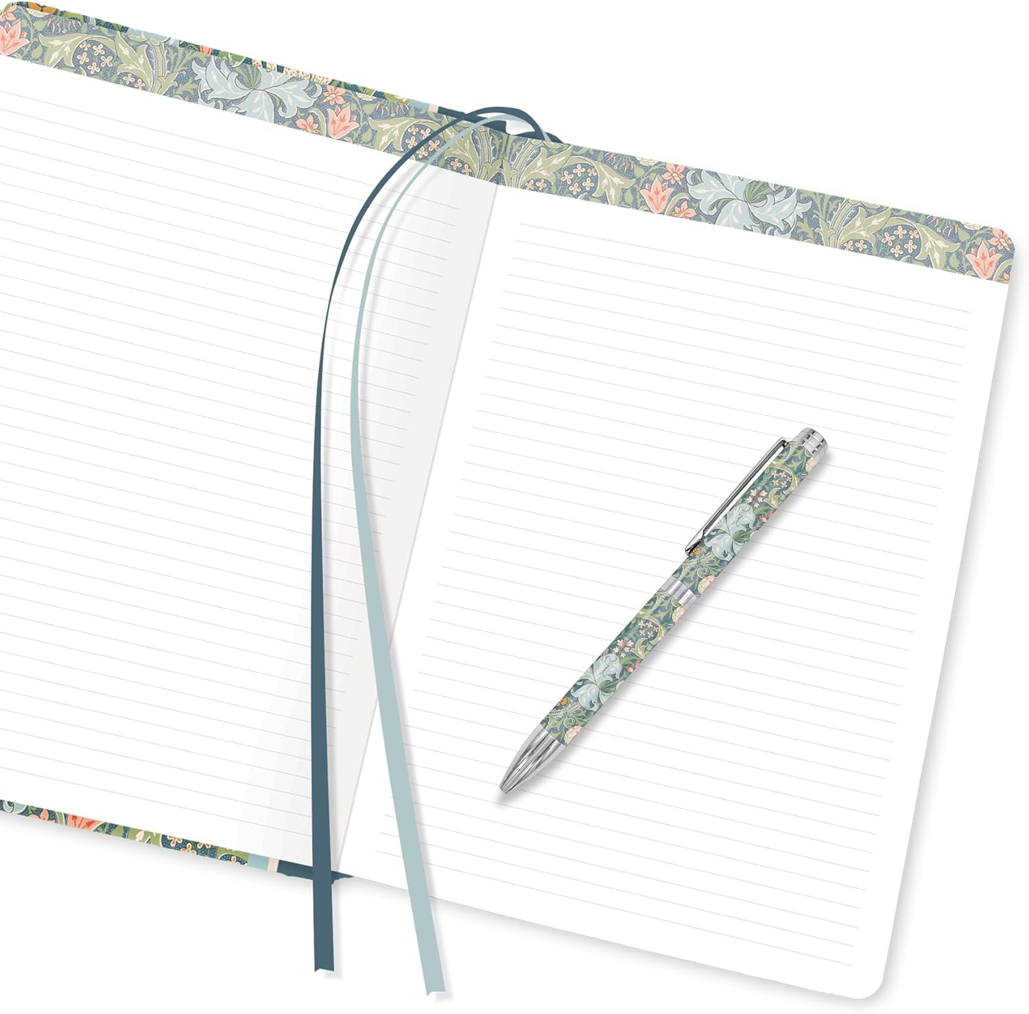 RainCaper Luxury Ballpoint Pen with Gift Box Set, Black, Fine Art Fancy Designer Pen for Women & Men (William Morris Golden Lily) - Image 4