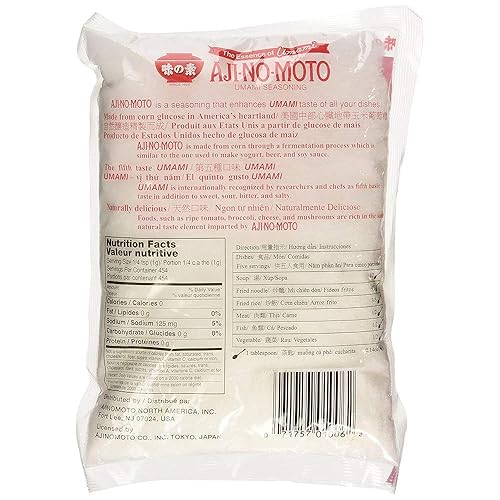 Miniatura 2 de Aji No Moto Ajinomoto Glutamato Monosódico Umami condimento 16.01 oz  1 libra (paquete de 2)