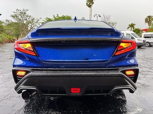 Miniatura 7 de iJDMTOY JDM - Reflector de parachoques inferior con lente ahumada, luz LED completa compatible con Subaru Impreza, WRXWRX STI, XV Crosstrek, función