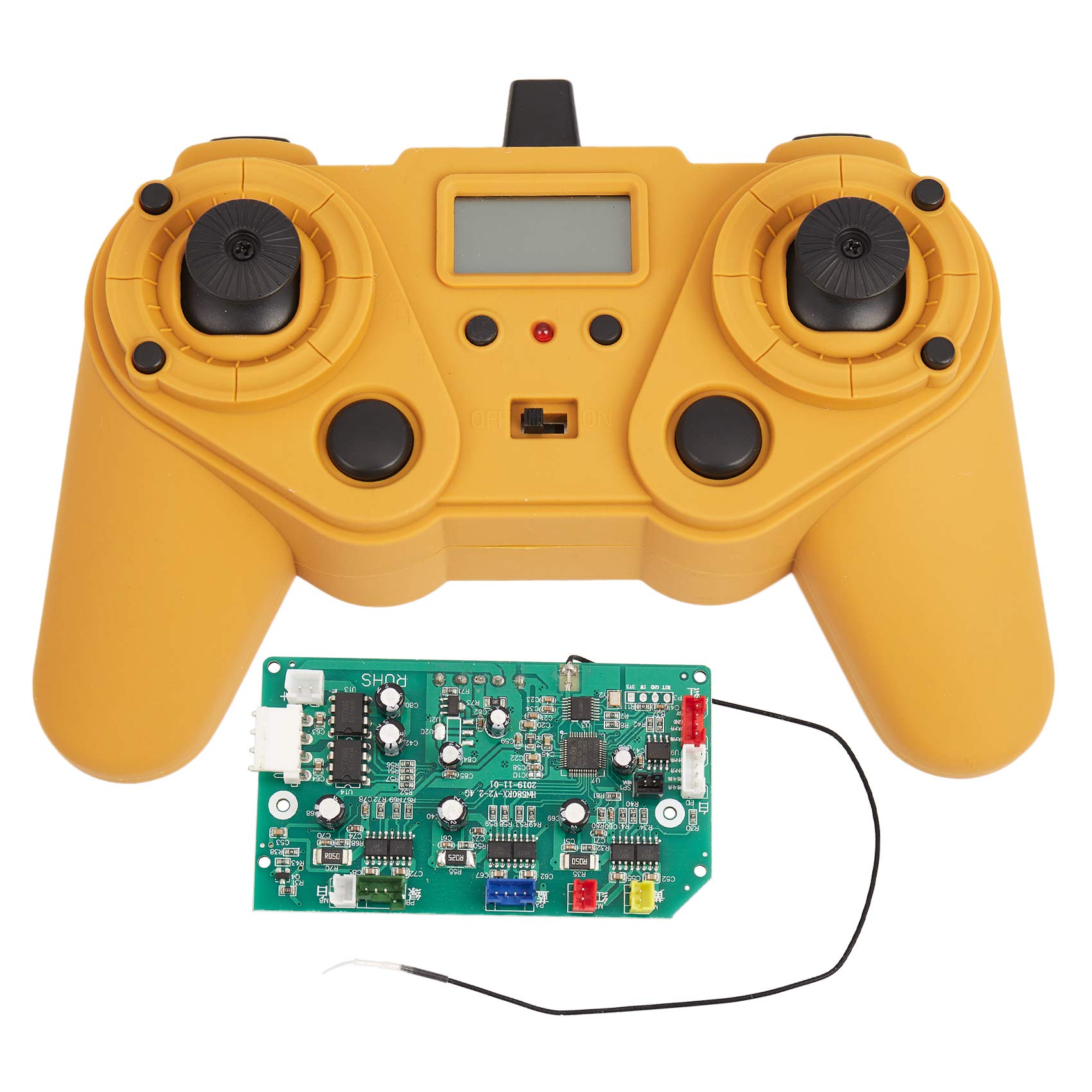 Bayda 2.4G 23CH Remote Controller 7.4V Receiver Board Spare Parts Fit for HUINA 1580 580 RC Excavato