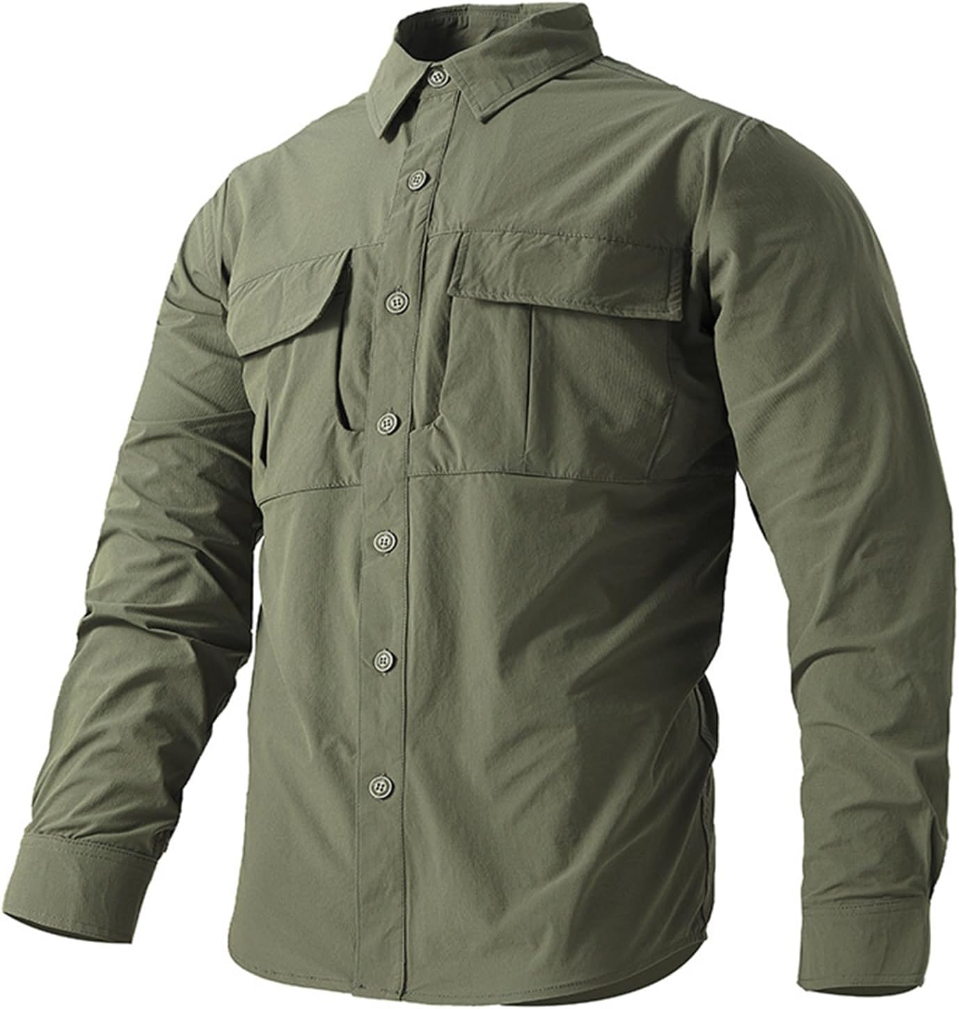 Men's Casual Shirts Long Sleeve Button Down Shirts Beach Vacation Wedding Shirt, S-2XL