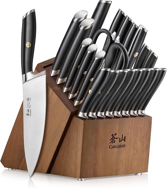 Cangshan L Series 1027457 German Steel Forged 23-Piece Classic Knife Block Set