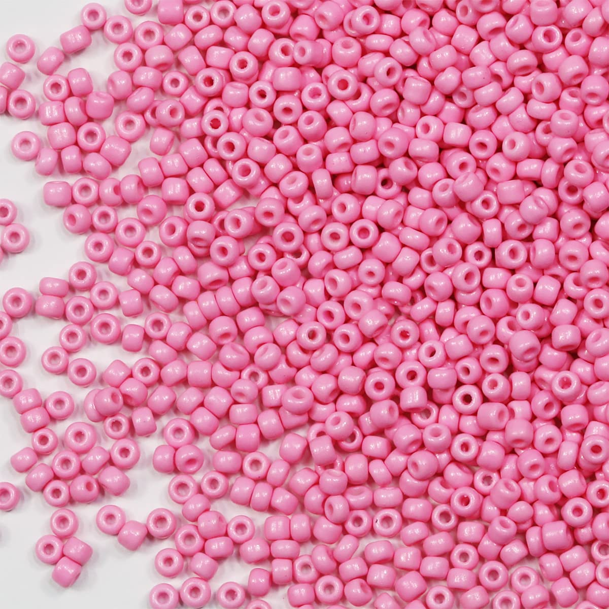 3mm Pink Seed Beads for Jewelry Making 110 Grams About 4000pcs,8/0 Glass Craft Beads for Making Earrings Bracelets, Pendants - Image 2