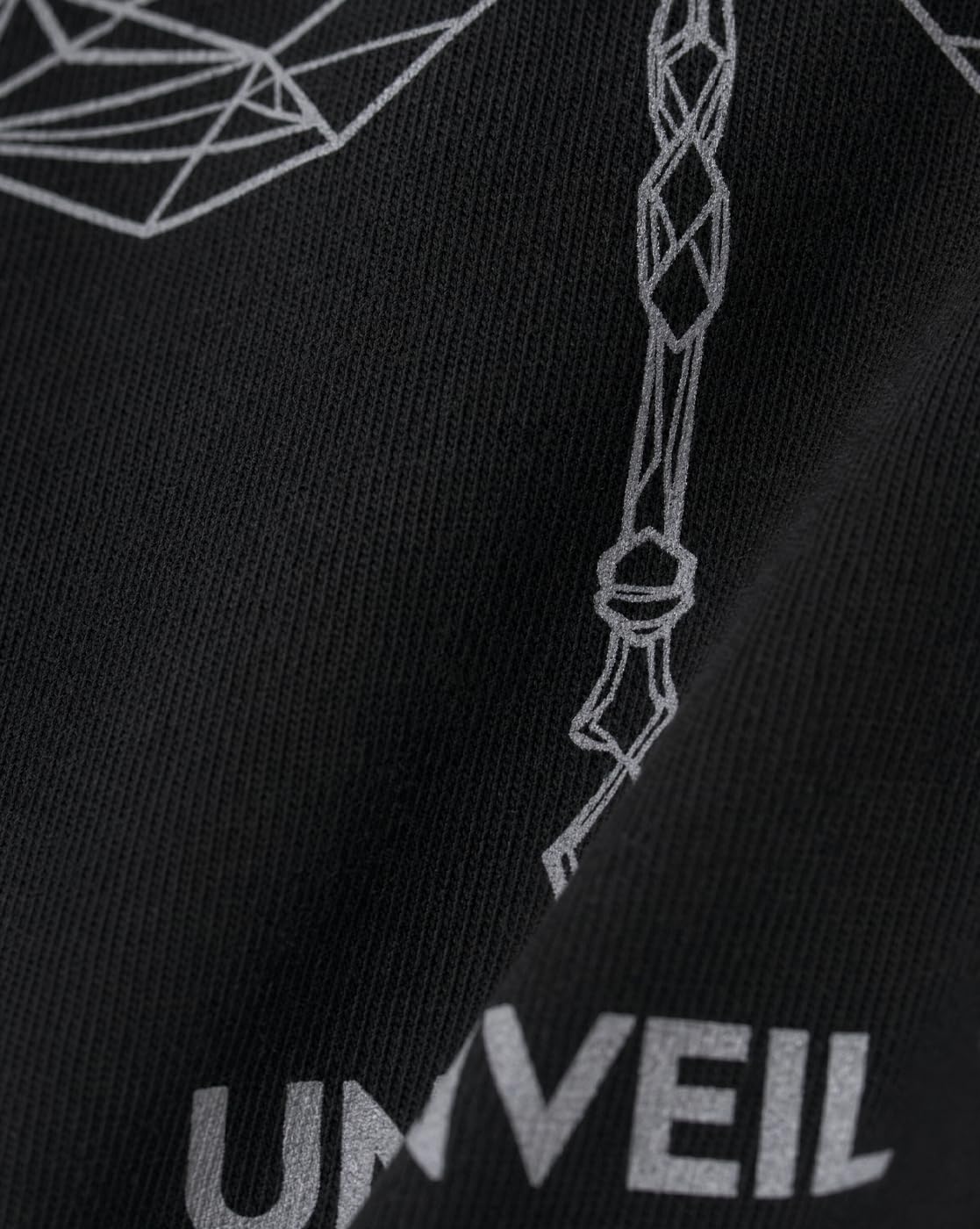 NOBERO Camiseta de hombre con estampado gráfico de gran tamaño