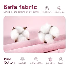 Mosebears Sleep Sack Baby Winter Wearable Blanket with 2-Way Zipper,2.5 TOG Cotton Sleep Sack Unisex (Blush, 18-24 Months)