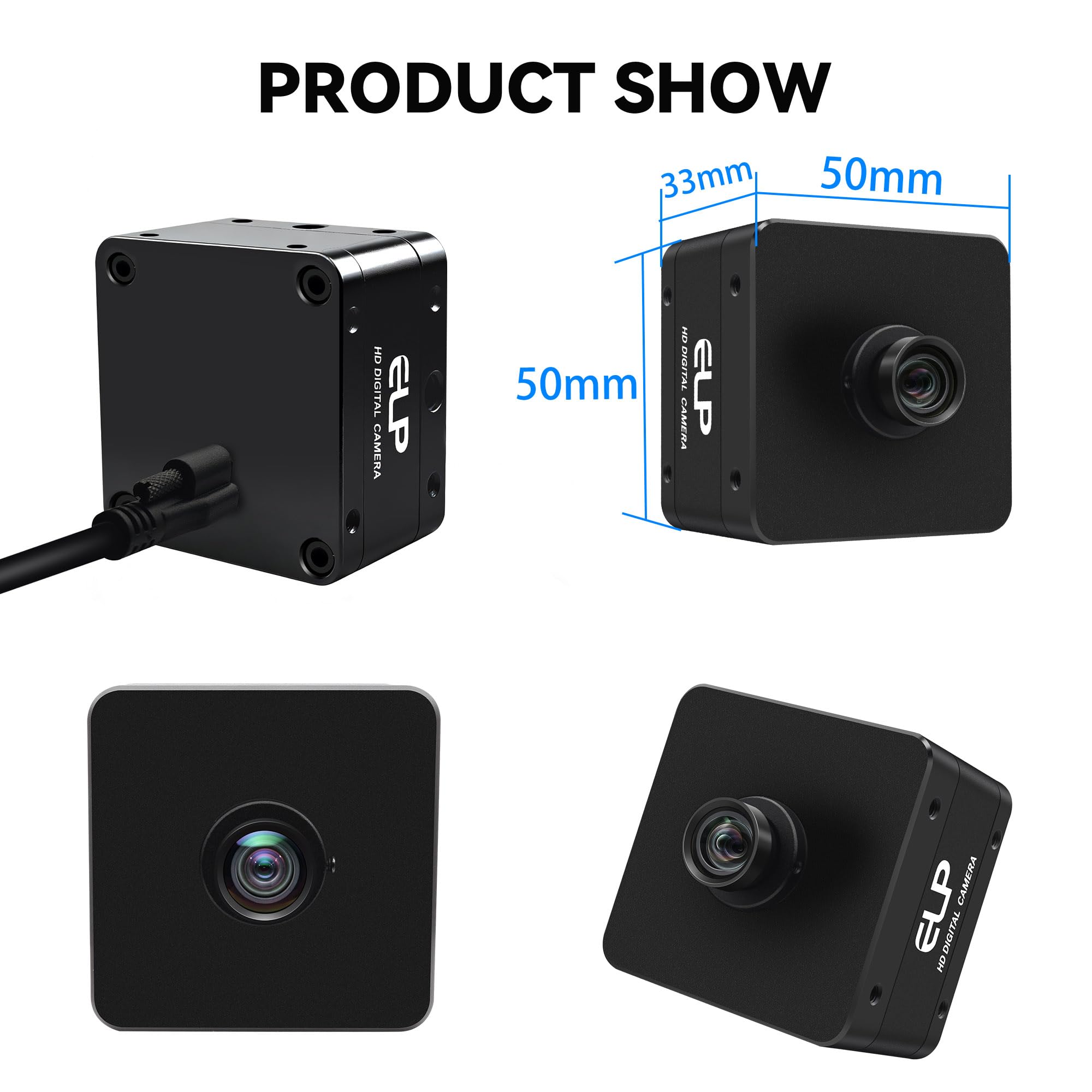Amazon.co.jp: IFWATER 5K USB3.0 産業用カメラ、20MP 5120x3840 高