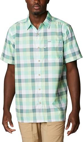 Columbia Camisa de campamento Super Slack Tide para hombre, Key West Multi Gingham, talla 3X alta