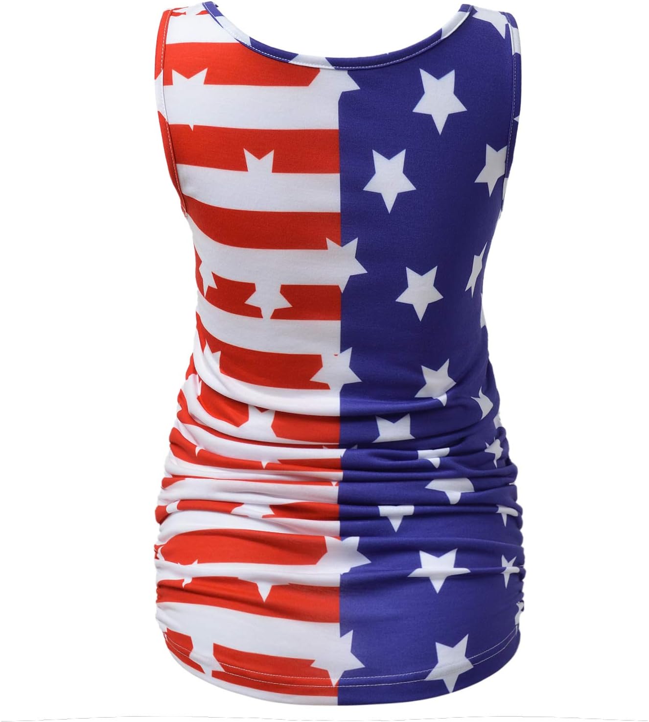 GINKANA Maternity Tank Tops Sleeveless Ruched Basic Tops Maternity Shirt Vest Mama Clothes