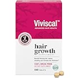 Viviscal Hair Growth Supplements for Women, Thicker Fuller Hair Support for Thinning Hair and Hair Loss, with Biotin and Marine Collagen, Drug-Free, 180 Tablets, 90-Day Supply