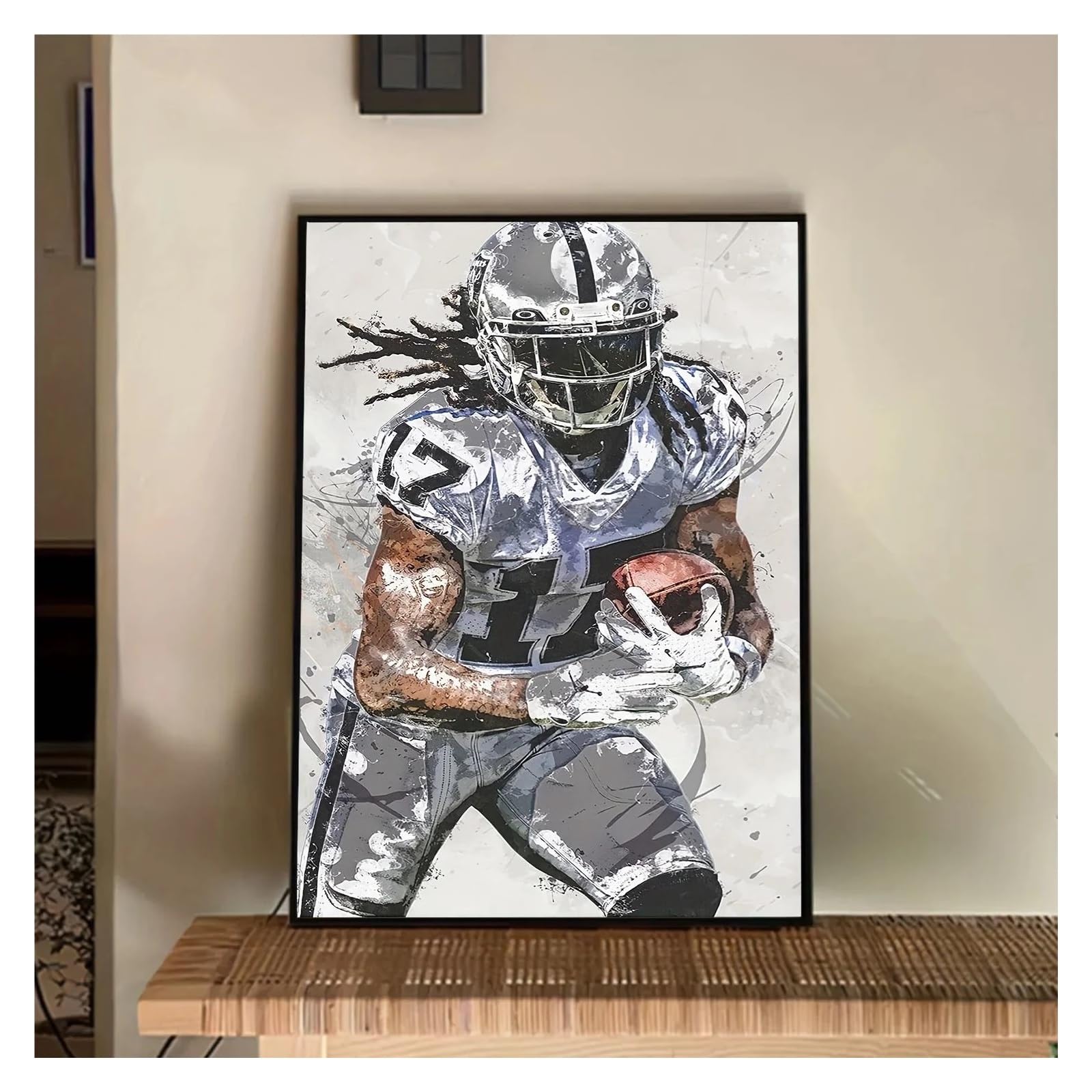 Tableau Déco de Football Américain pour Personnaliser un Salon ou une Salle de Jeux
