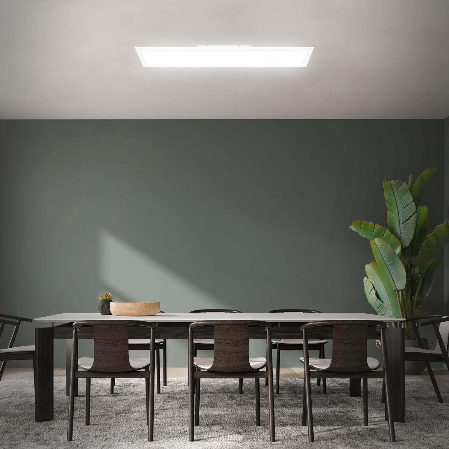 BRILONER LED Ceiling Light illuminating a dining room