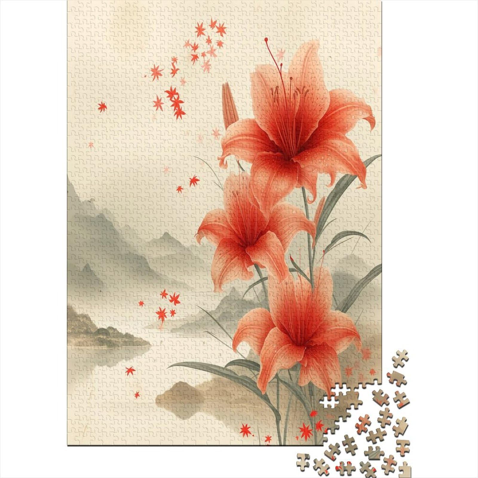 Puzzel, 1000 stukjes, De Heem, Stilleven met bloemen