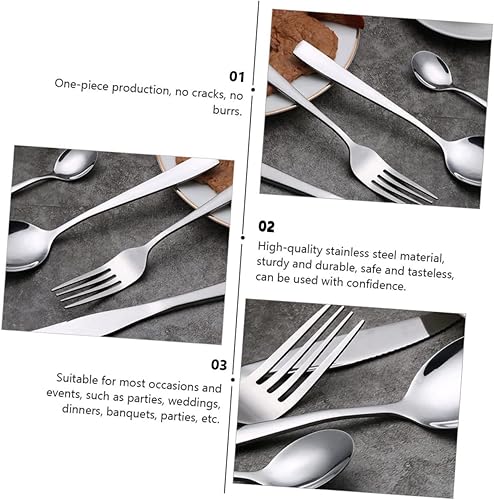 Miniatura 8 de BESTonZON 5 piezas de cubiertos suministros de restaurante cena fiesta tenedor cuchara de comer cucharas de sacacorchos bolsa de cubiertos cuchillo