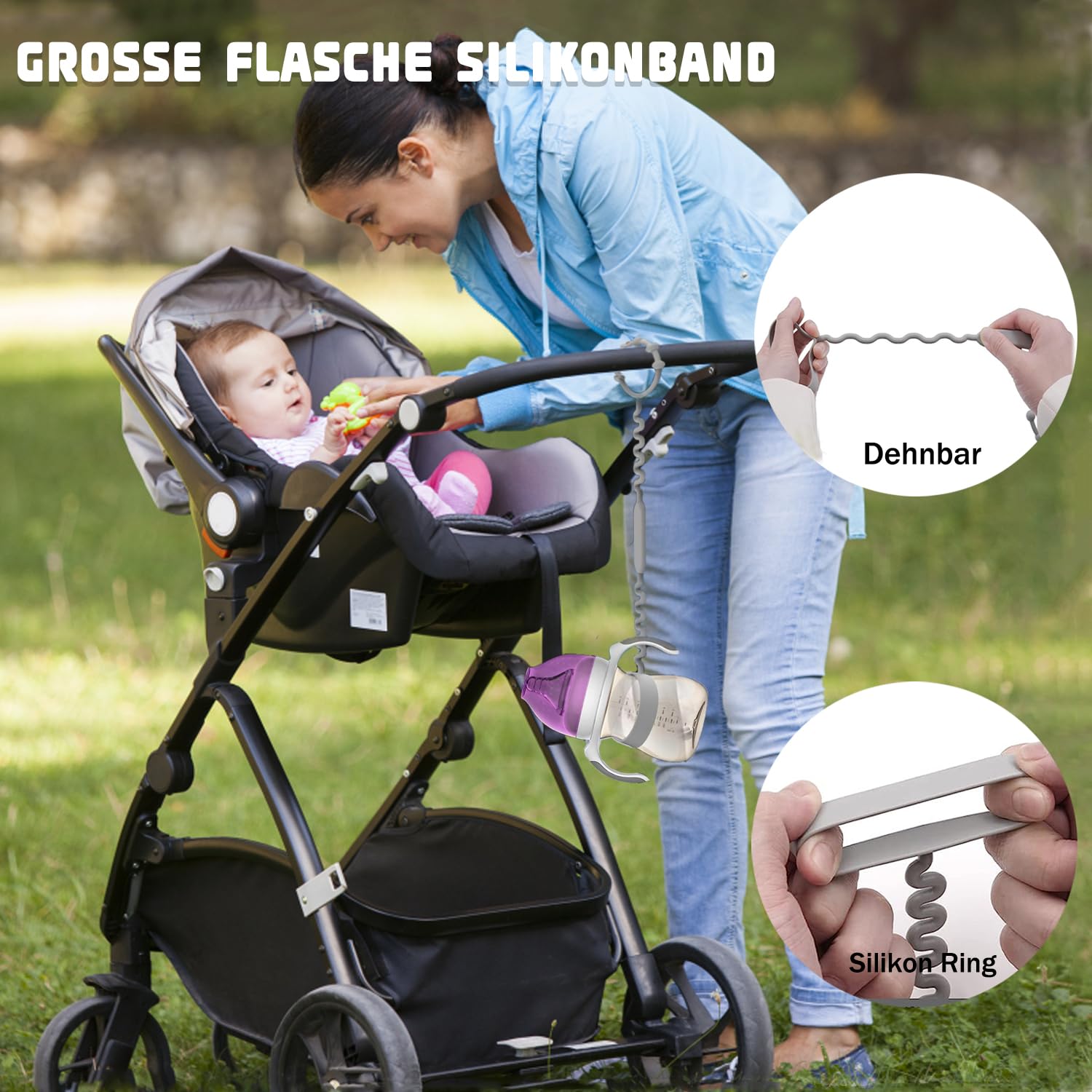 Cup Catcher Silikon Kinderwagenkette Spielzeug Sicherheitsgurte 100% BPA-frei Trinkbecher Halteriemen Für Spielzeug (3+1 Stück)