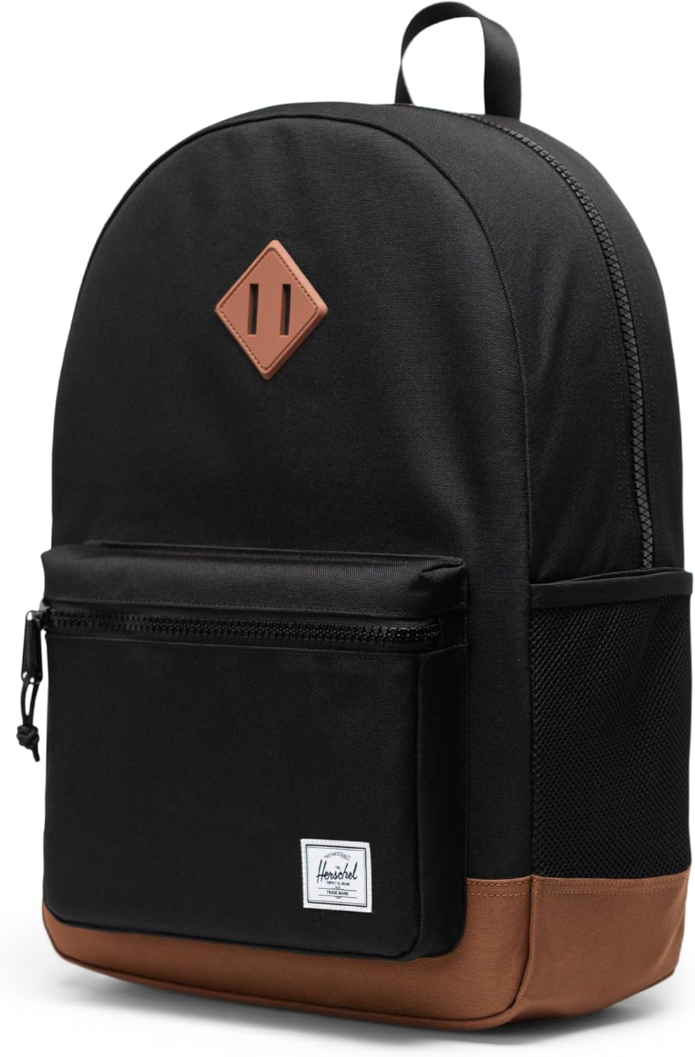 Herschel Supply Co. Youth Heritage Backpack, Black/Saddle Brown, 26 L - Image 6
