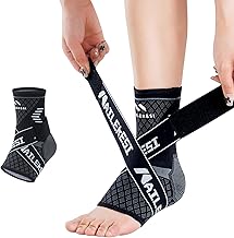 Ankle Support, Fixed [Band Pressure/Soft Fabric] Ankle Support, For Sports, Foot Support, Achilles Tendon Support, Antibacterial, Deodorization, Breathable, Stretchable, Heel Support, For Running