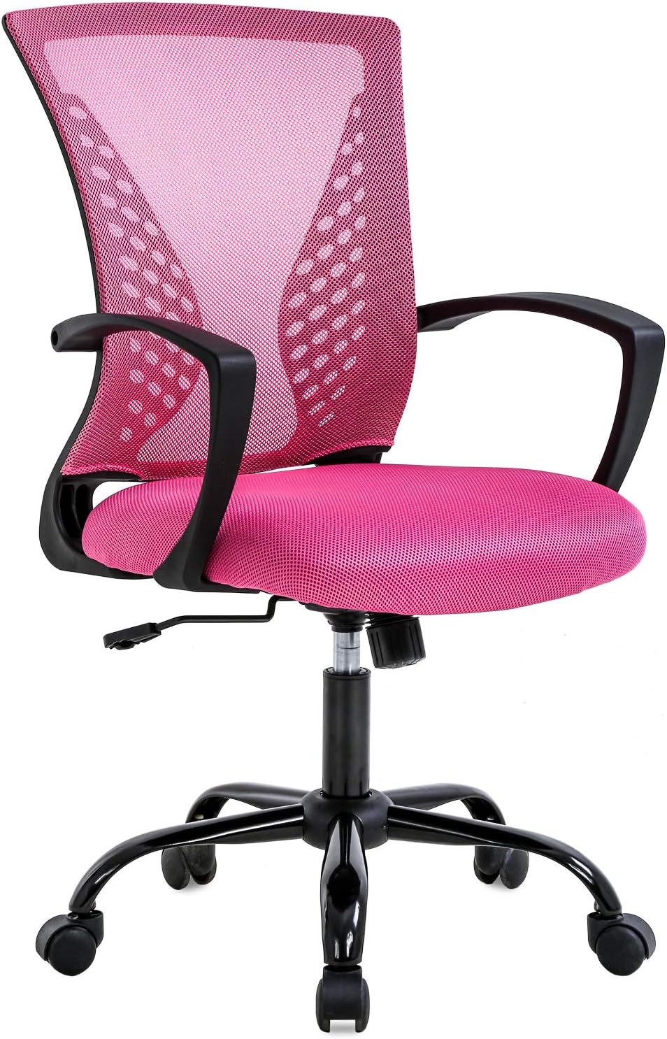 Pink Mesh Ergonomic Office Chair with Lumbar Support Argentina Ubuy