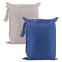 Vista 43 de Tiny Twinkle Bolsas a prueba de desorden para artículos húmedos 2 paquetes de bolsas impermeables reutilizables para trajes de baño Ropa de bebé