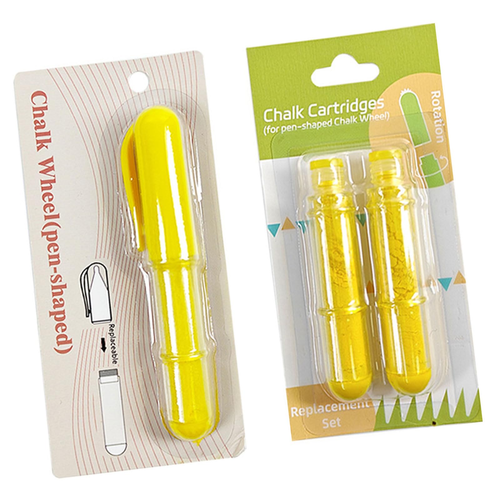 Whoasyst Fine Point Marking Tool Featuring Protective Cover for Accurate Fabric Marking in Crafting Sewing Chalk
