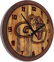 Vista 454 de The Fan-Brand NCAA Oklahoma Sooners: Faux Barrel Top Wall Clock Sports Team Bar Sign Décor - Home Man Cave, Party Decoration - Made On Demand