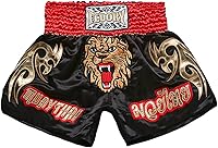 Vista 75 de Fluory - Pantalones cortos de lucha para muay thai, shorts de MMA, ropa de entrenamiento para lucha en jaula, grappling, artes marciales, kickboxing