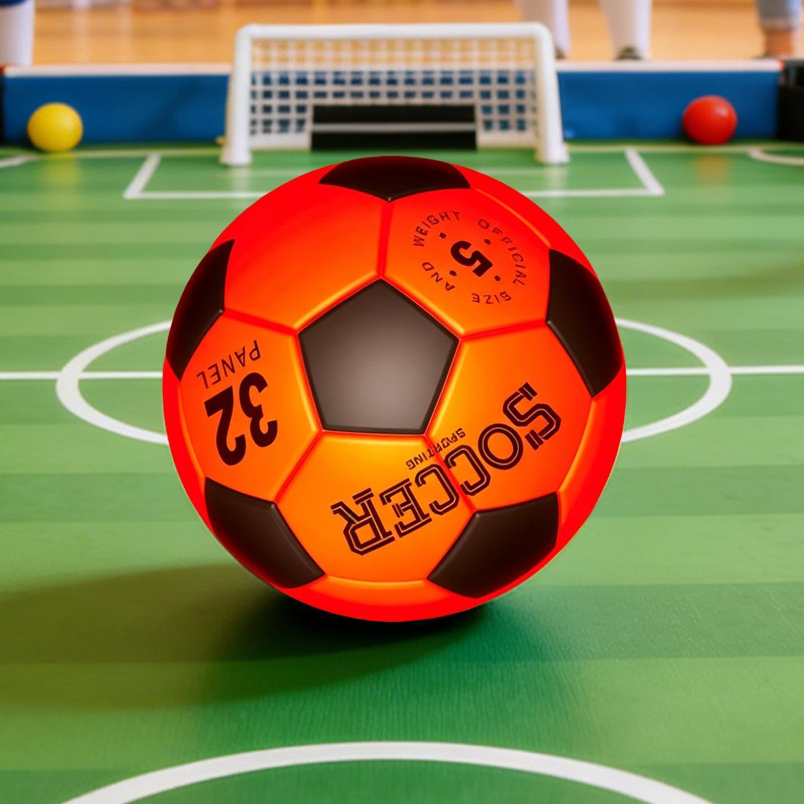 Pallone da Calcio Luminescente Pallone Ricaricabile Misura 5 con Pompa | Pallone LED per Sport per Età 8-15 Ragazzi Bambini Adulti Sport all'aperto Compleanno Giardini Patio Sentiero Esterno