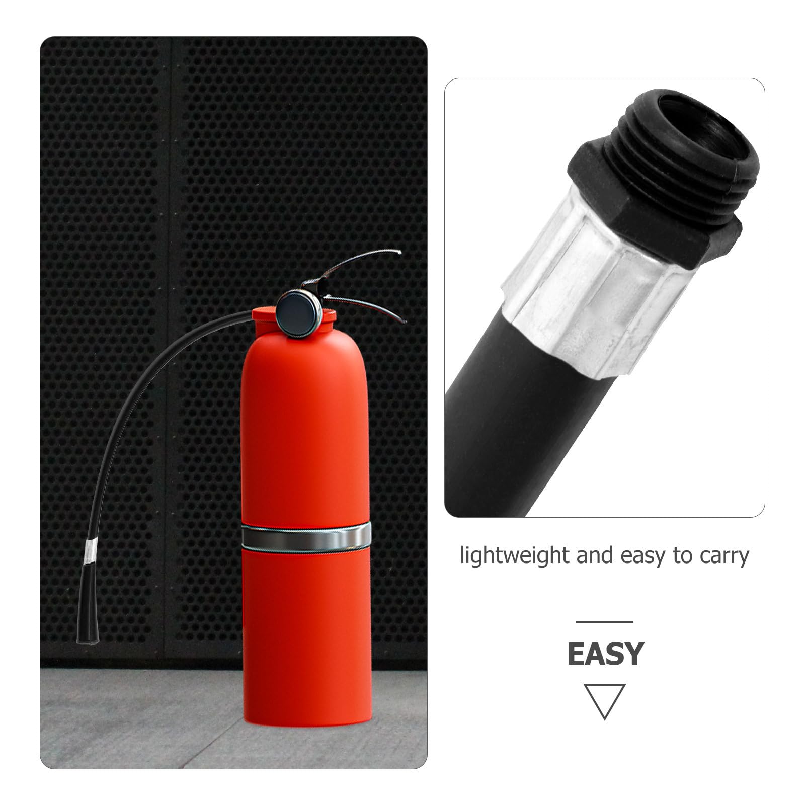 10 Stück Feuerlöscher Ersatzschlauch aus PVC und Eisen Leichtes Auslassschlauch Rohr als Ersatzteil für Tragbare Trockenpulver Feuerlöscher