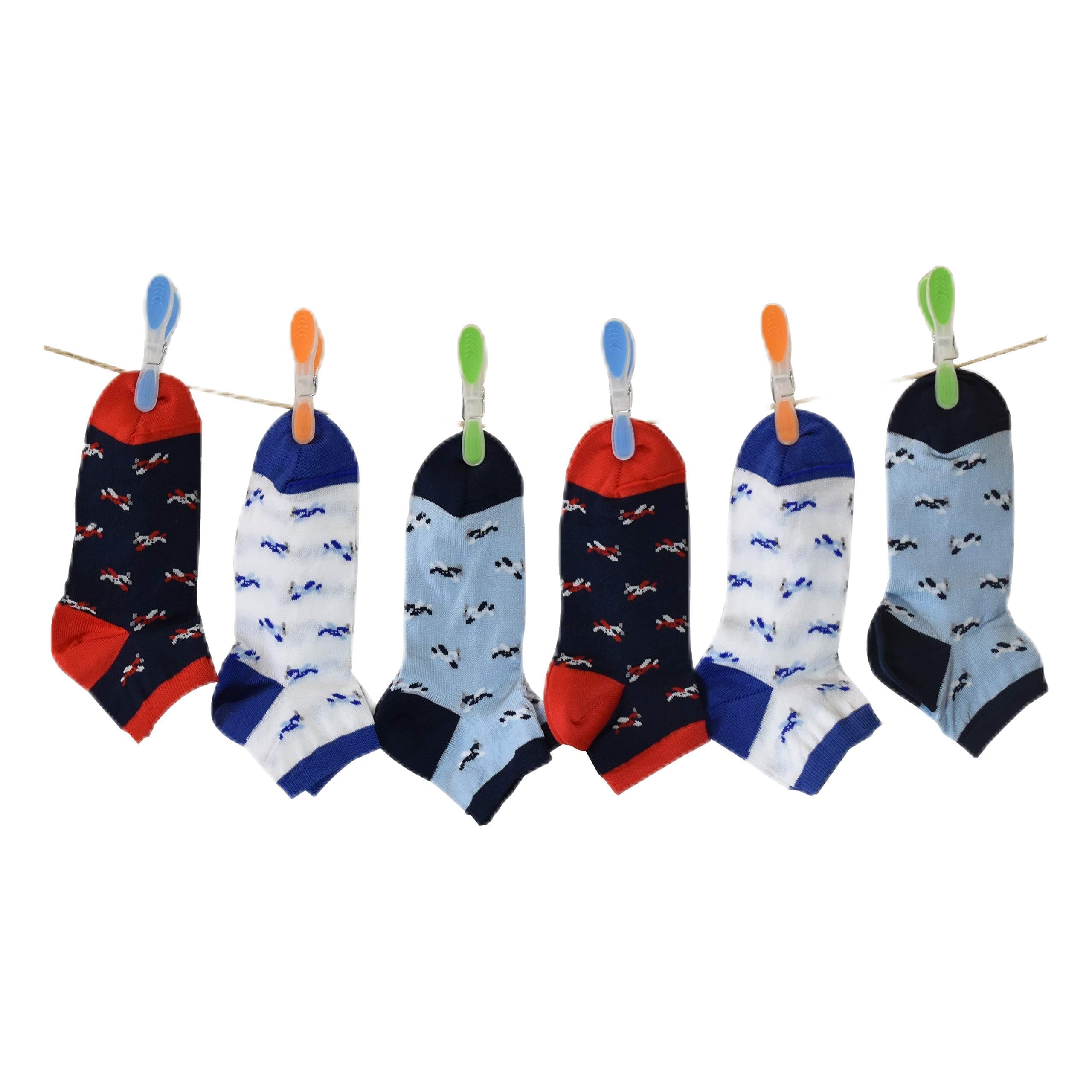 PETTI Artigiani Italiani - Calzini Bambino, 6 Paia di Calzini Corti Bambino, Calzini Bambino Corti Maschietto, Calzini Bambino Cotone Filo di Scozia, 100% Made in Italy