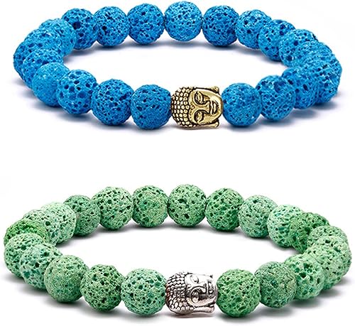 Miniatura 4 de rubyca Buda pulsera de perlas de conector pequeño Espiritual Espaciador de cobre para joyas, Dorado, 40 PCS