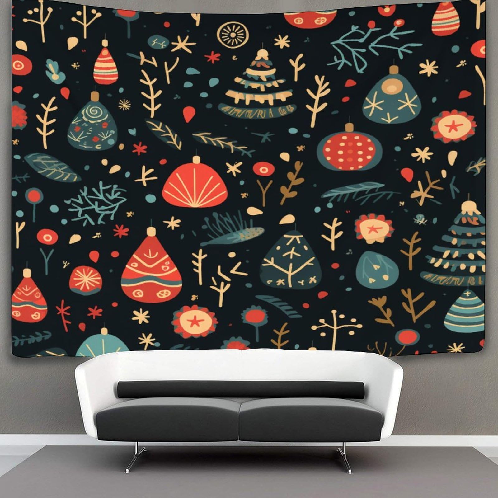 3D Christmas Theme Cute Patterns Printed Wall Blanket Home Decoration Bedding Poster Wall Art Tapestry Wall Hanging Tapestry Soft Polyester for Bedroom Living Room Dorm Home Decorations 70cmx100cm