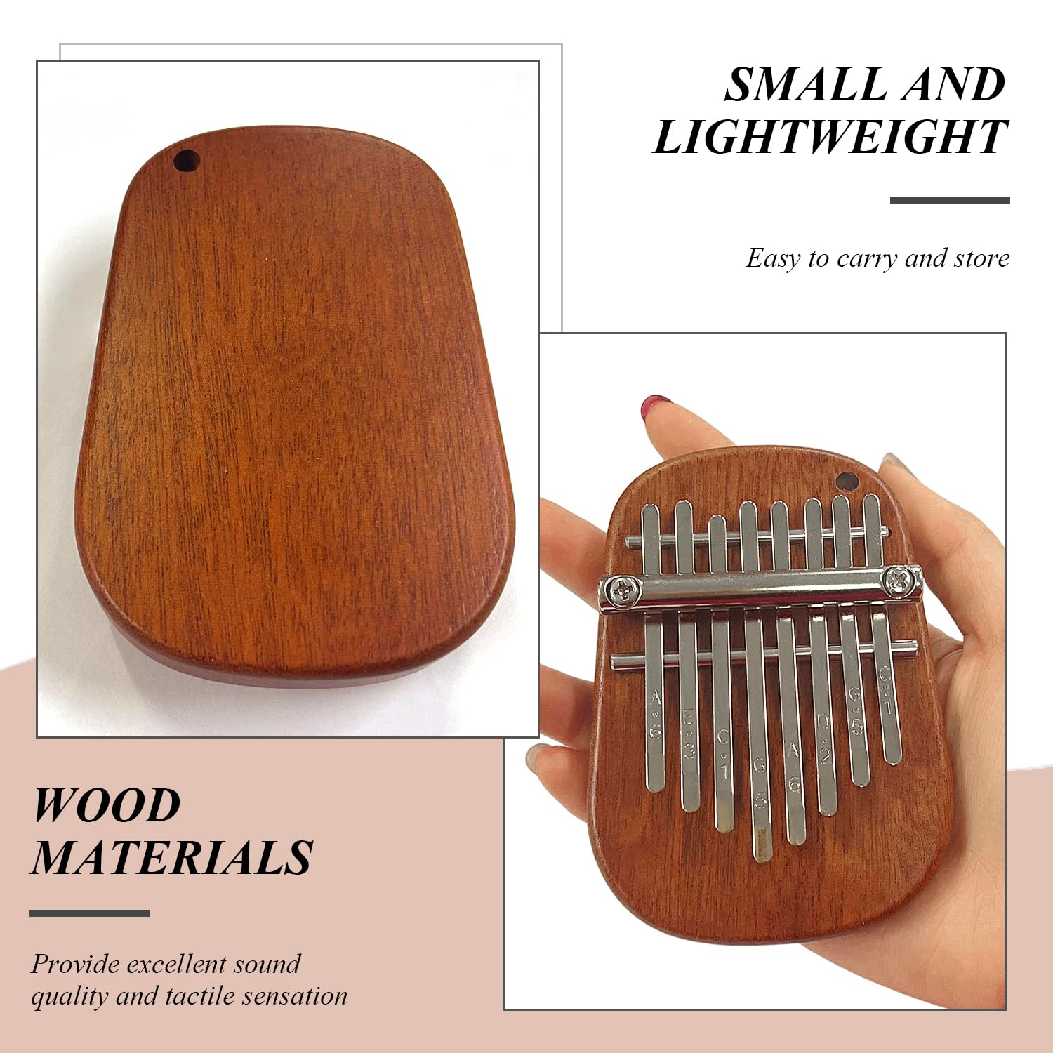 1 Set Of Mini Thumb Piano, Portable Finger Piano, Creative Finger Piano, Musical Instrument Learning Tool - Image 3