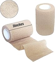 Vista 63 de Baisunt Paquete de 6 vendajes cohesivos de 1 pulgada, cinta autoadhesiva autoadhesiva autoadhesiva transpirable para muñeca, tobillo, deportes