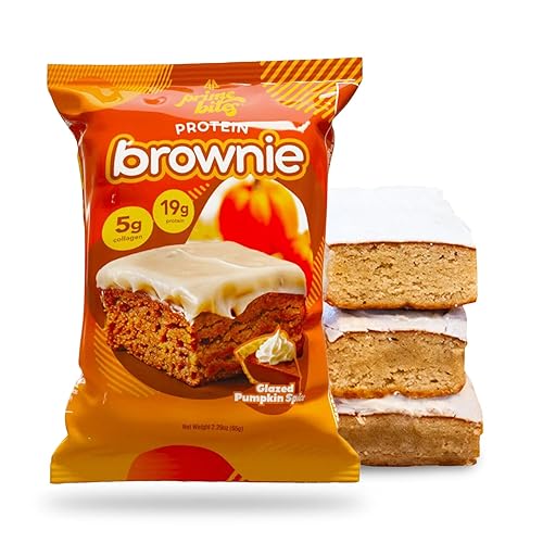 Prime Bites High Protein Brownie (12 Per Box, Glazed Pumpkin