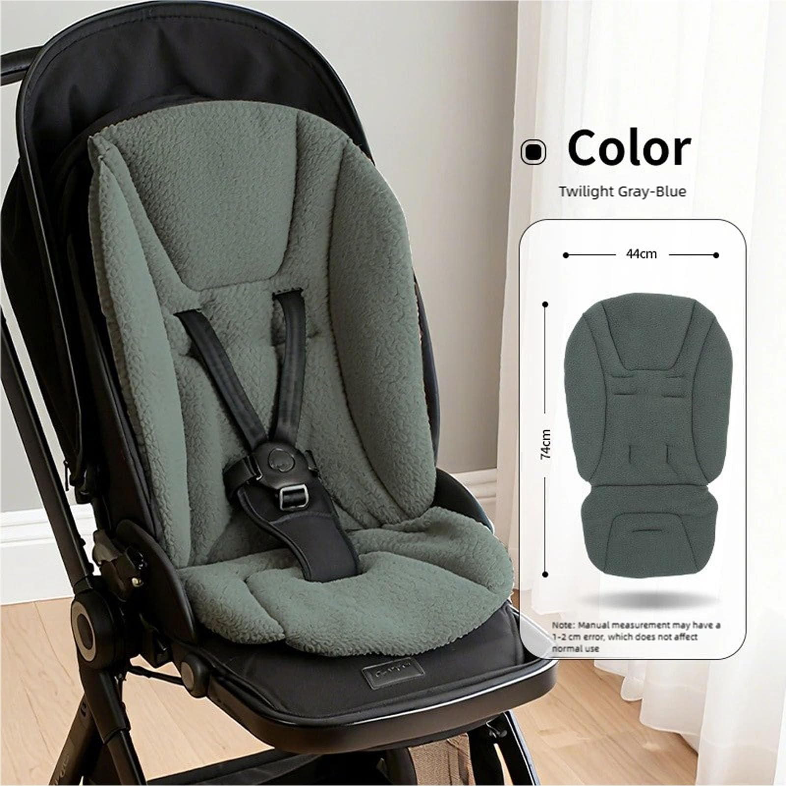 Almohadilla protectora de asiento para cochecitos con soporte