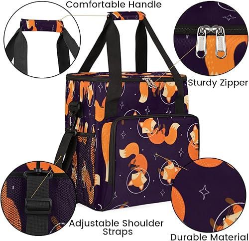 Miniatura 6 de Bonita cafetera de zorro durmiente bolsa de transporte para Keurig K-Mini o K-Mini Plus K-Cup Pods almacenamiento portátil cafetera bolsa de viaje