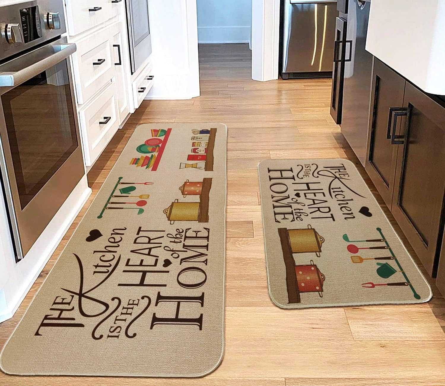 YHK Kitchen Rug Mat Sets 2 Piece, Farmhouse Non Slip Kitchen Rug Runner, Washable Non Skid Kitchen Rugs, Kitchen Floor Mat for Hallway Entryway Laundry Room (Flower 2) (B0CZN997X1) Amazon Price History, Amazon Price Tracker