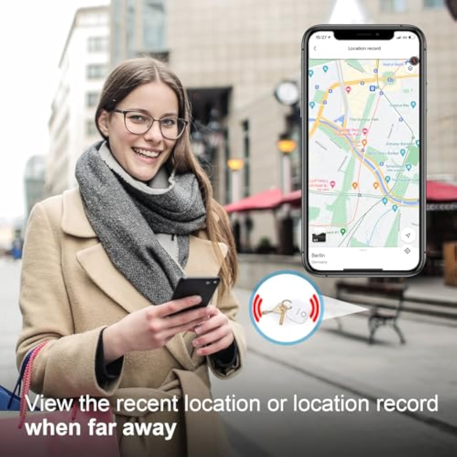 Localizzatore Bluetooth 2 Pezzi | Per Chiavi, Portafoglio, Telefono | Con App Smart Life/Tuya | Anti-Smarrimento