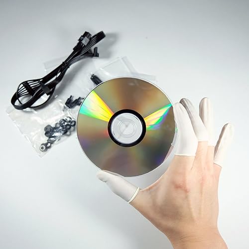 Miniatura 6 de Cunas desechables de látex 200 piezas (medianas), goma antiestática dedos protectores aplicadores para reparación electrónica, pintura, limpieza de