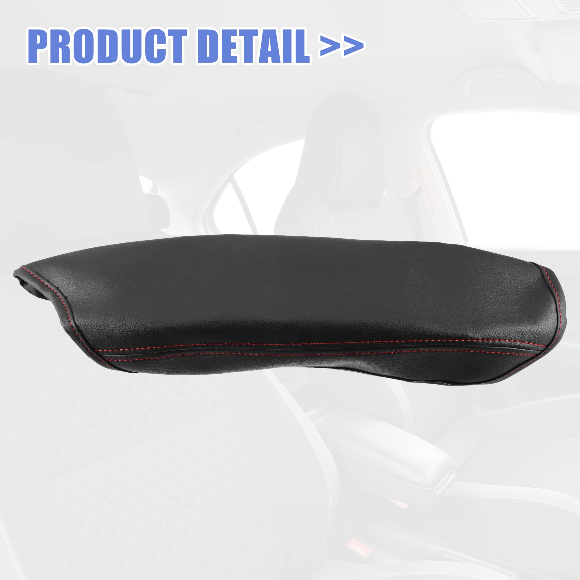X AUTOHAUX Copri Bracciolo Centrale Auto In Ecopelle Nero Per BMW Mini Cooper 2002-2008
