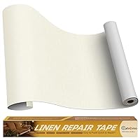 Vista 28 de Cahomo Cinta de reparación de lino de 4 x 79 pulgadas, parches de tela autoadhesivos, kit de cinta de parche de lino, cinta de reparación de tela