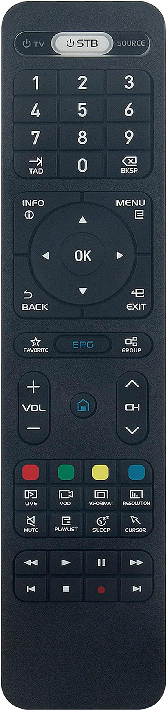 VINABTY Replaced Learning Remote Control fit for Formuler Z8 / Z Alpha / Z7+5g / Z7+ / ZX5g / ZX/ Z7 Plus