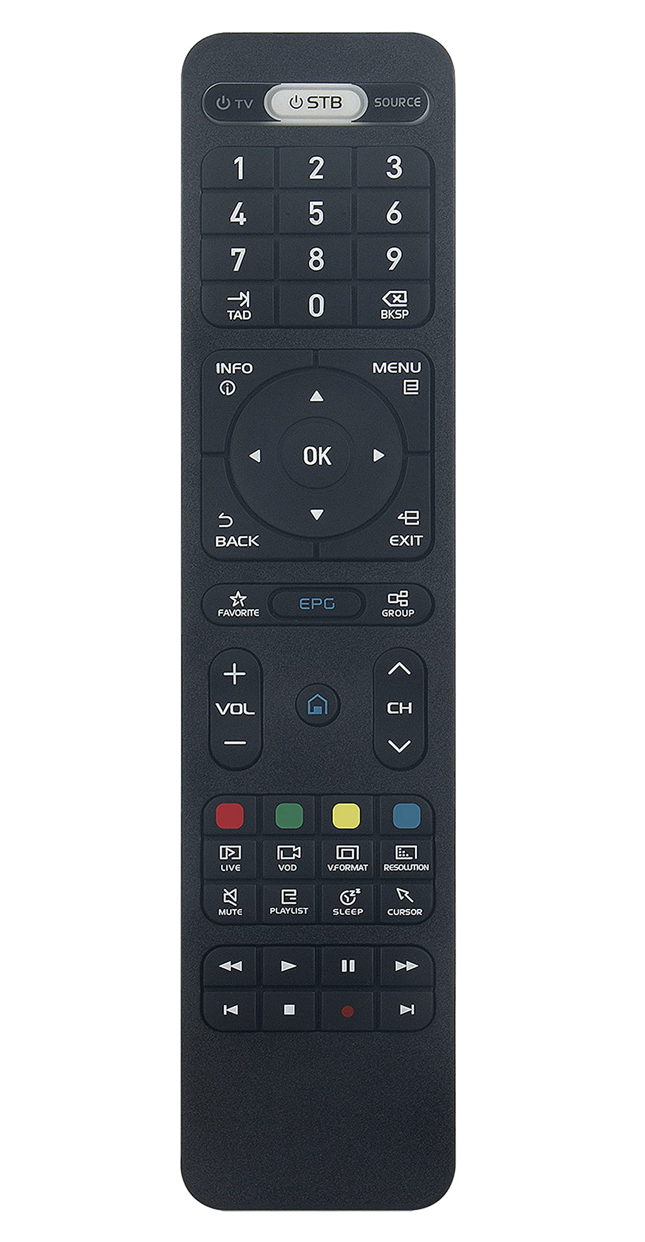 VINABTYReplaced Learning Remote Control fit for Formuler Z8 / Z Alpha / Z7+5g / Z7+ / ZX5g / ZX/ Z7 Plus