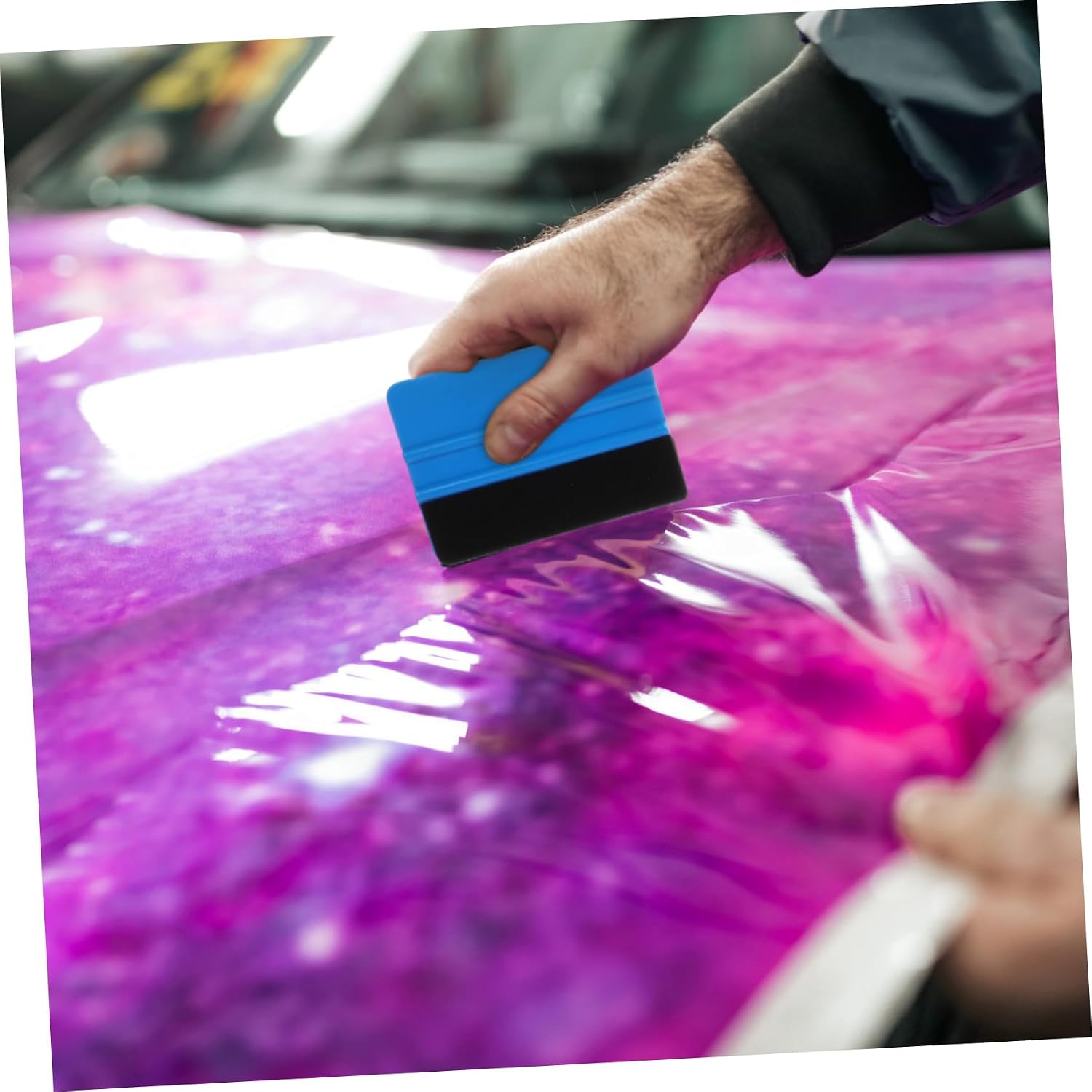 Car Vinyl Wrap Tool Kit 10-Piece Window Tint Application Set for Automotive Use Includes Squeegees Precision Knife and Film Tools