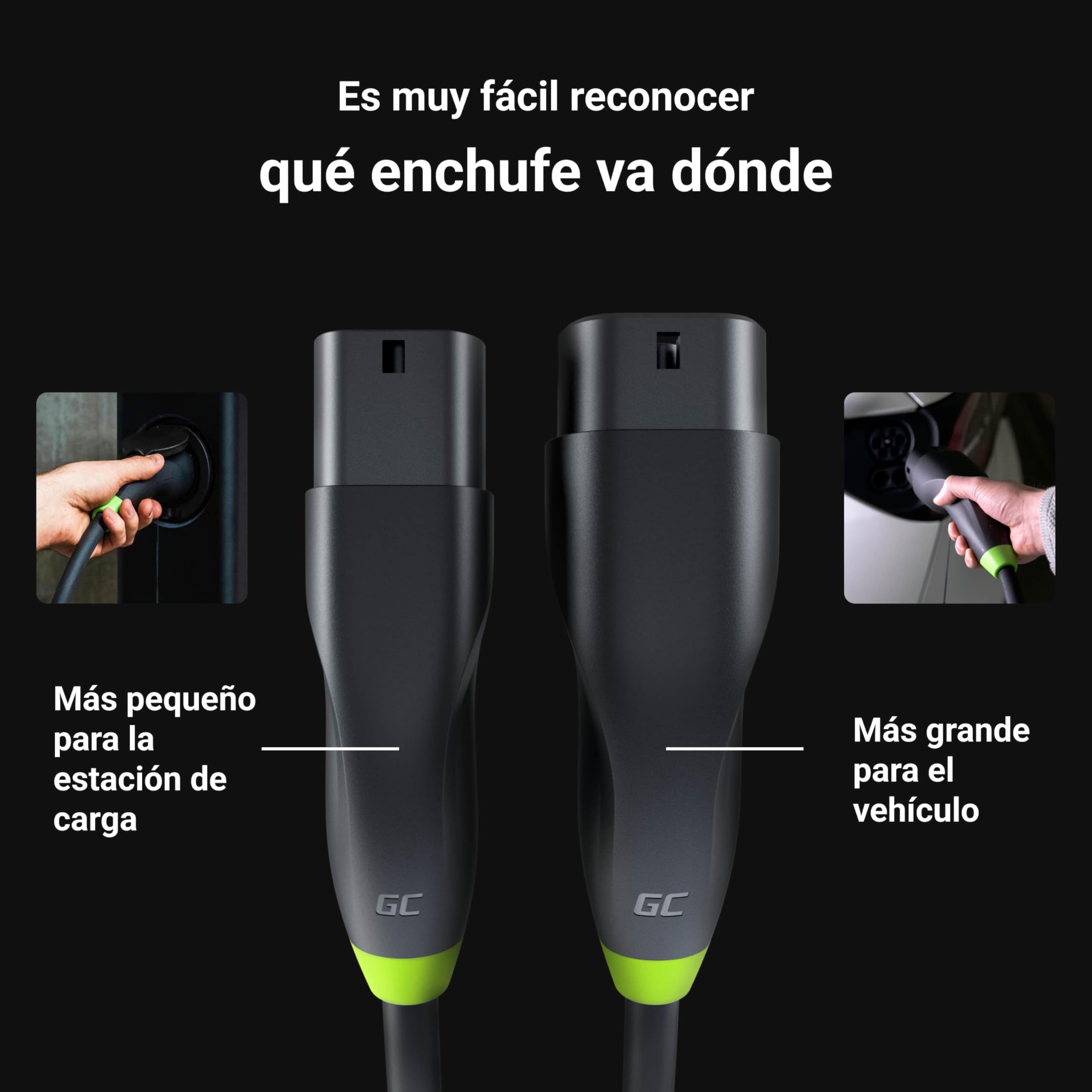 Green Cell GC-EVKABGC04 cable de carga para coche eléctrico 7 m