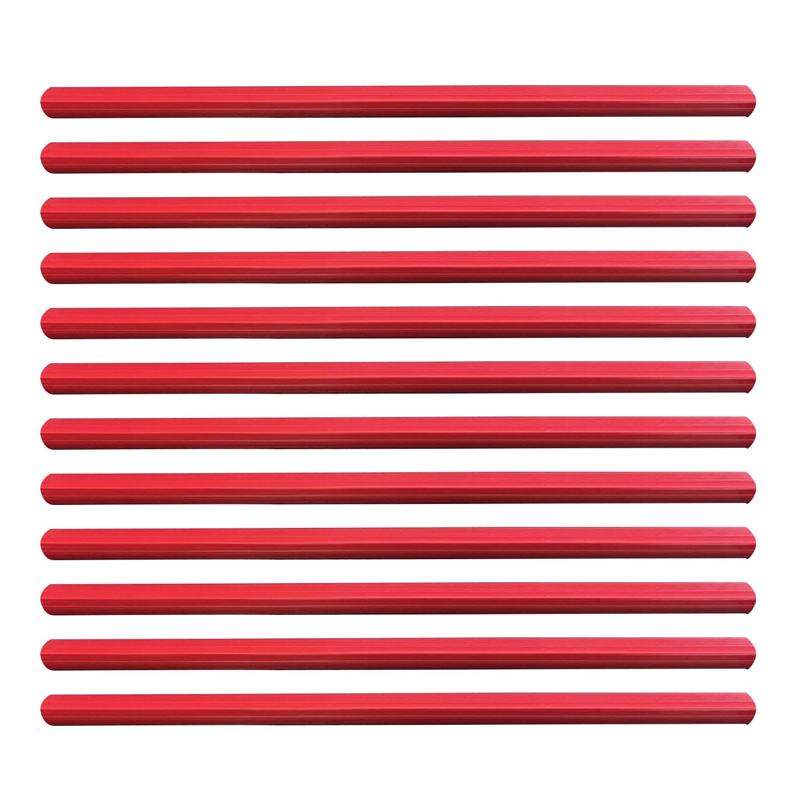 10Pcs 30.5x1.5cm Binding Bars Slide Grip, A4 Plastic Spine Bars, Red Slide Binders for Home School Office Document Supplies