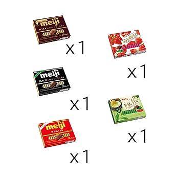 chocolate - みぃ200701 Japanese Popular Sweets Meiji Yan Yan Chocolate 48g x 10