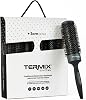 Termix Evolution XL Round Thermal Hairbrush with 3 cm Longer Ceramic Tube for Long Hair Reduces drying time thanks to its ionised fibres and non-stick tube Pack of 5 Brushes