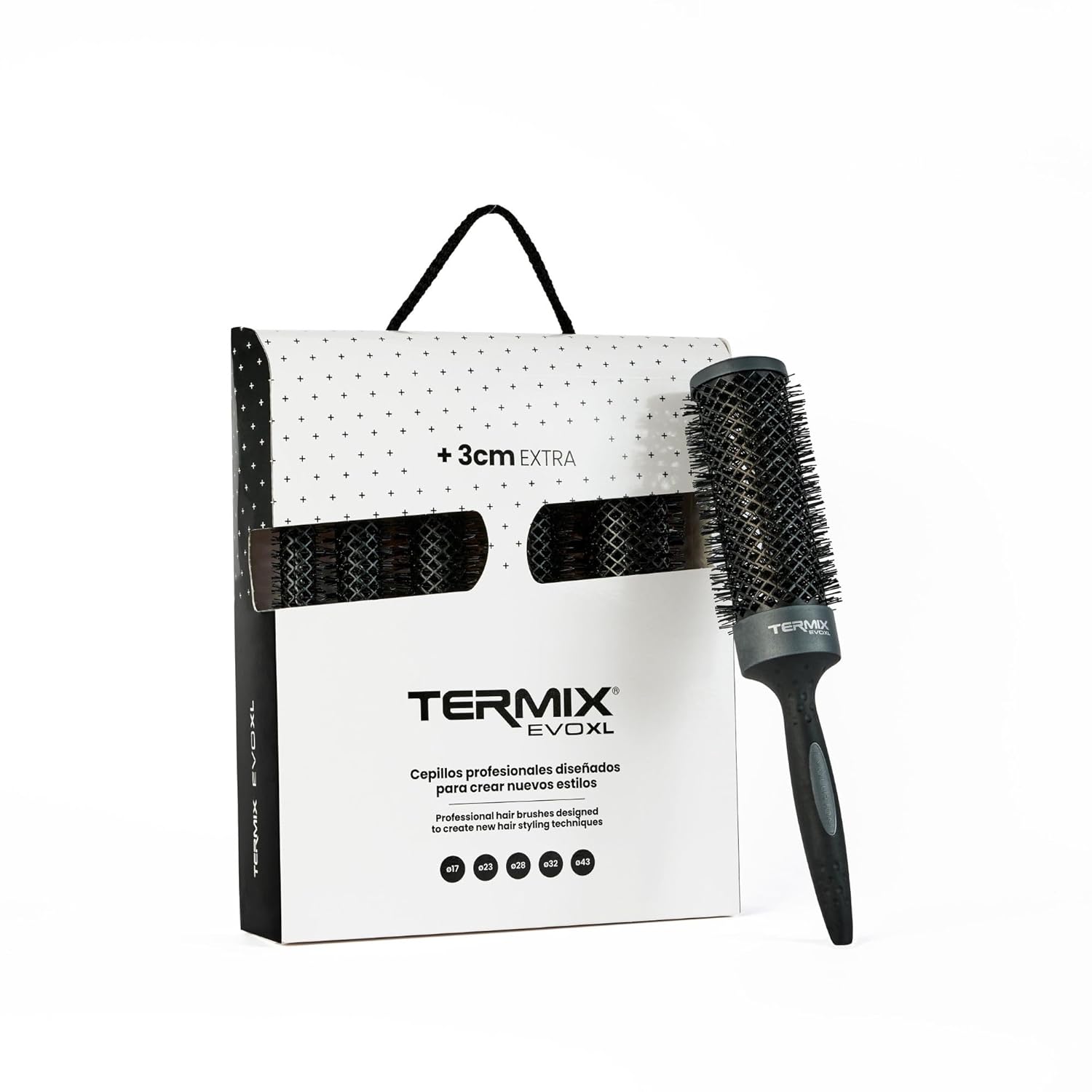 Termix Evolution Round Hair Brushes, X-Large, Pack of 5