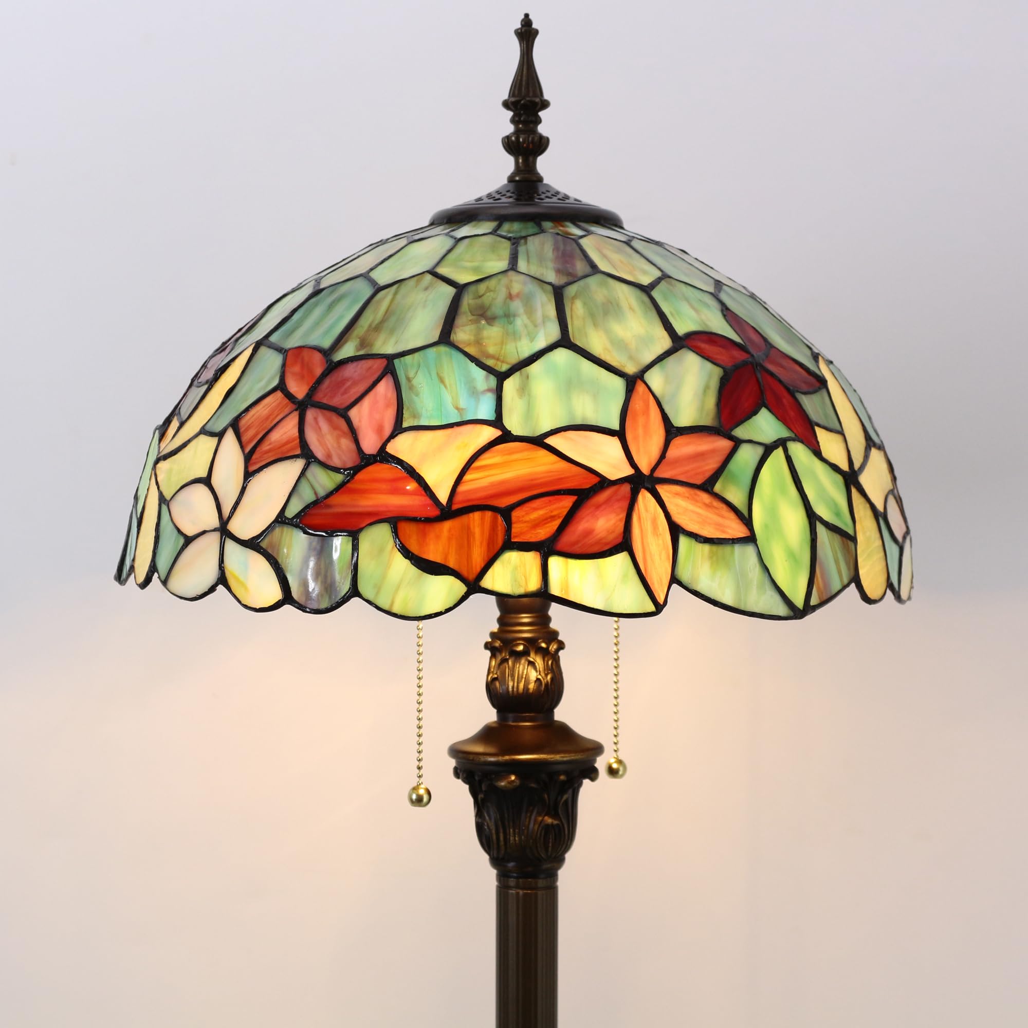 Amazon.com: ZJART Tiffany Floor Lamp Stained Glass Lamp 16x16x70